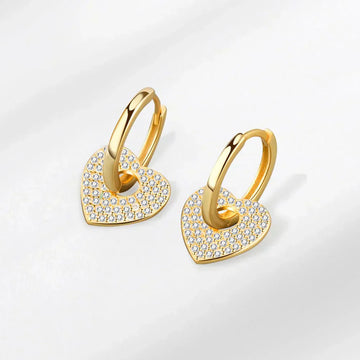 18K Gold Copper Micro-inlaid Earrings