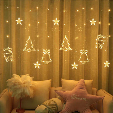 Decorate Christmas Tree Hanging Lamp Room Bedroom