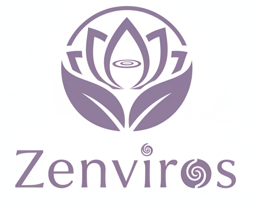 Zenviros Logo - Purple on White
